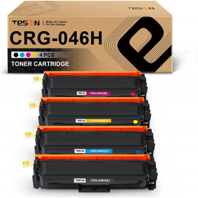 046 046H CRG-046 TESEN Compatible Toner Cartridge Replacement for Canon 046 046H High Yield 4 Packs